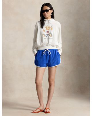 Shrunken Fit Polo Bear Terry Hoodie