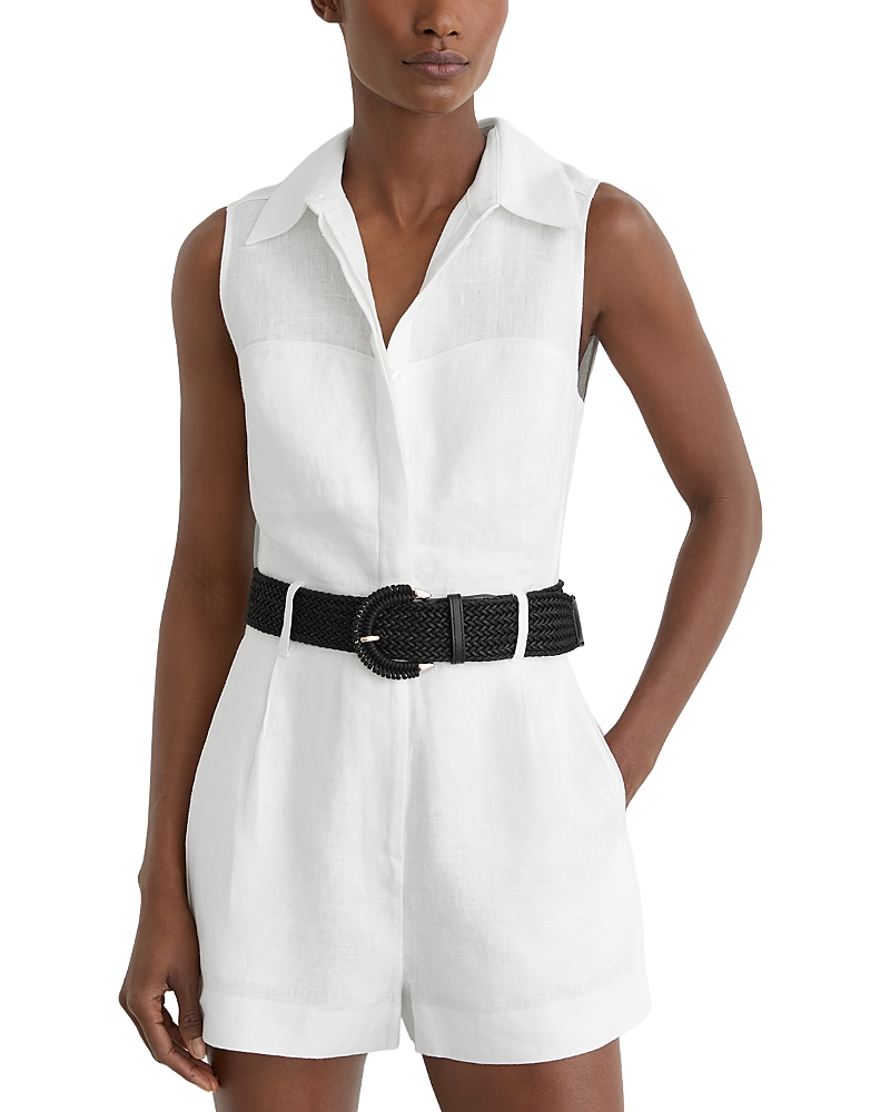 Reiss Taylor Linen Playsuit