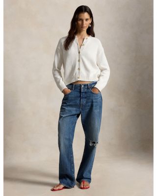 Crewneck Cardigan Sweater 