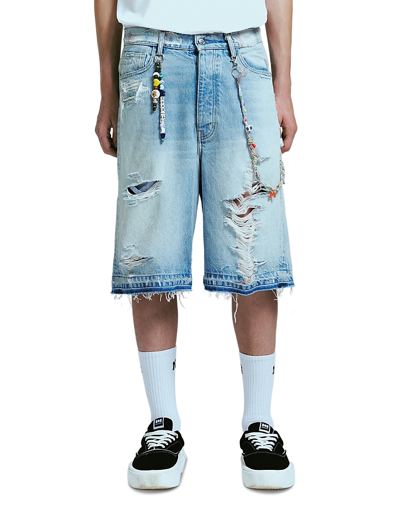 Nahmias Venice Relaxed Fit Distressed Jean Shorts
