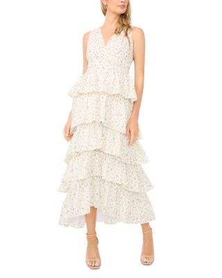 Cascading Ruffle Maxi Dress