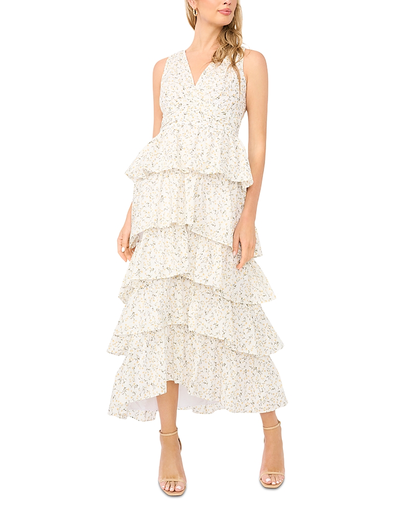 1.state Cascading Ruffle Maxi Dress