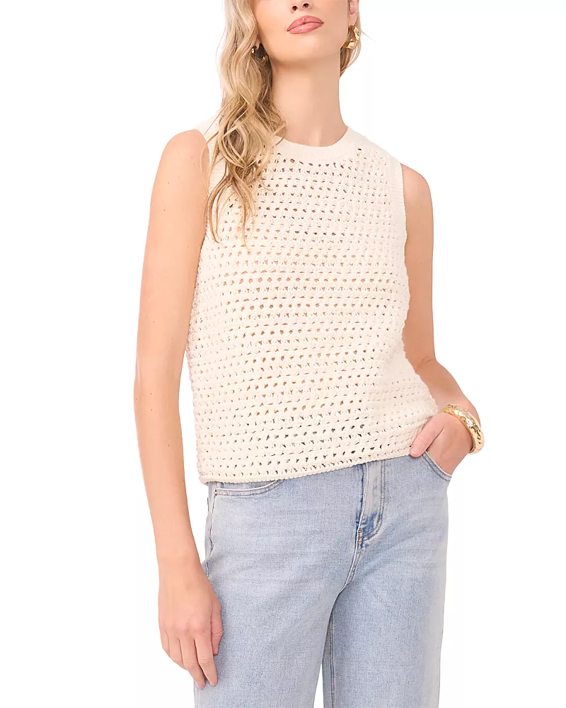 1.state Openwork Crewneck Tank