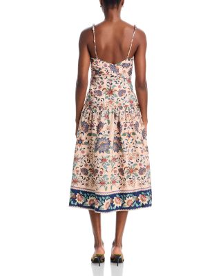 Floral Dehli Linen Dress