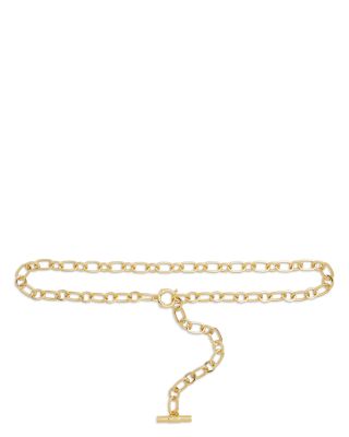 Brass Finished Toggle Chain Belt