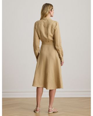 Belted Linen Shirtdress