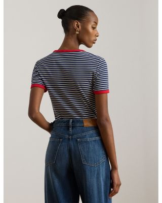 Striped Stretch Cotton Tee