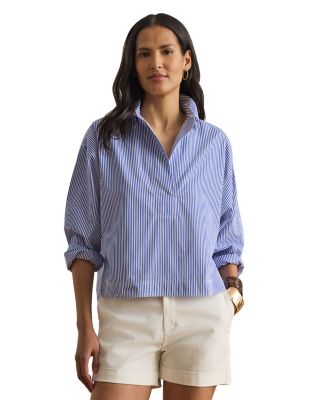 Striped Cropped Shirt