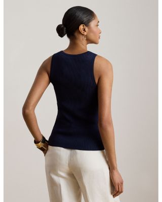 Rib Knit Sleeveless Sweater