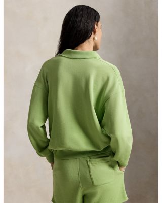 Lightweight Fleece Long Sleeve Polo