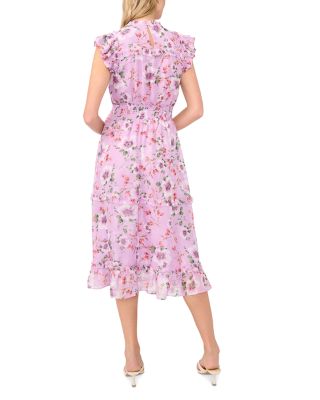 Flutter Sleeve Smocked Waist Dress