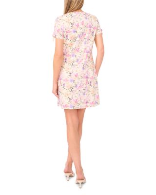 Bow Detail Keyhole Mini Dress