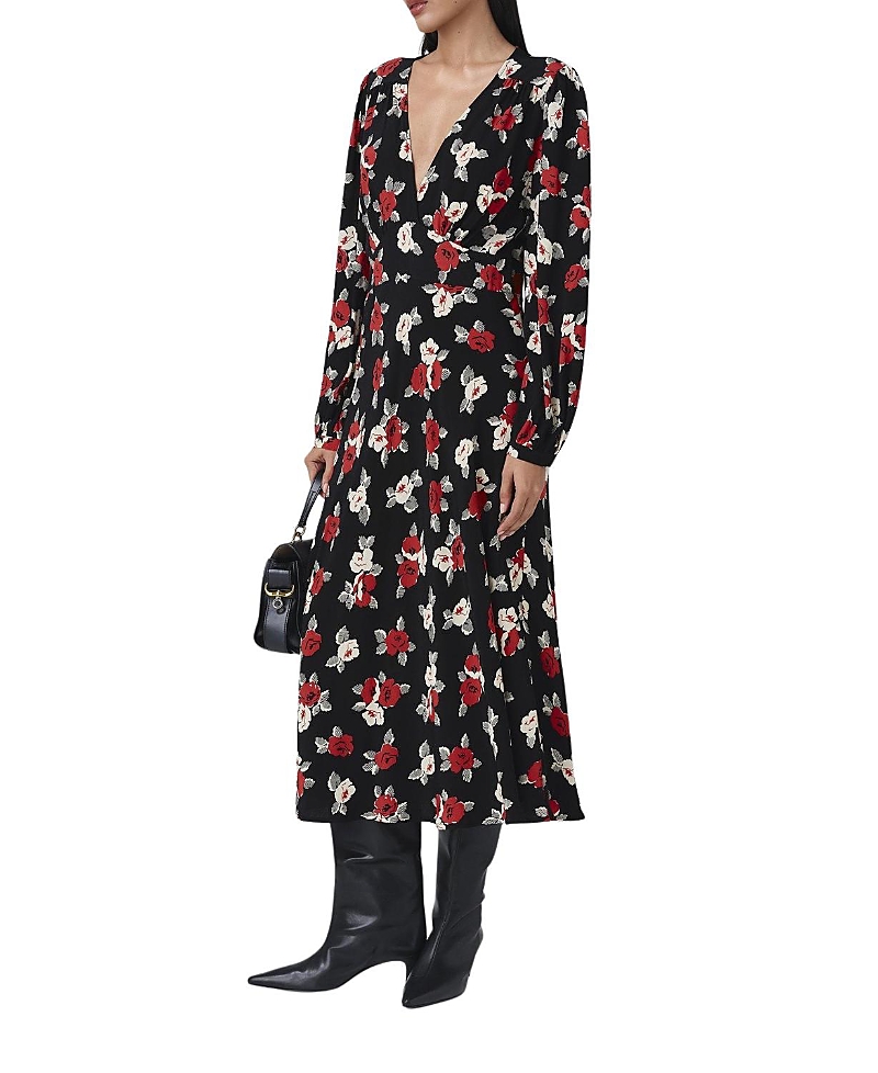 Ghost London Gracie Floral V Neck Midi Dress