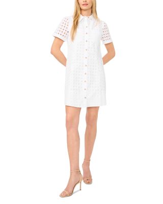 Collared Button Down Babydoll Dress