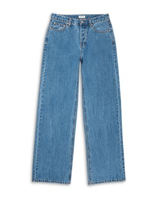 The Baggy Mid Rise Jeans in Medium Wash