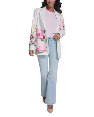 Placed Floral Blazer
