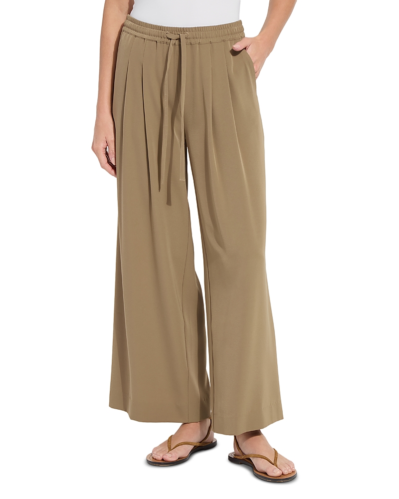 Lysse Plus Mae Pleated Drawstring Wide Leg Pants