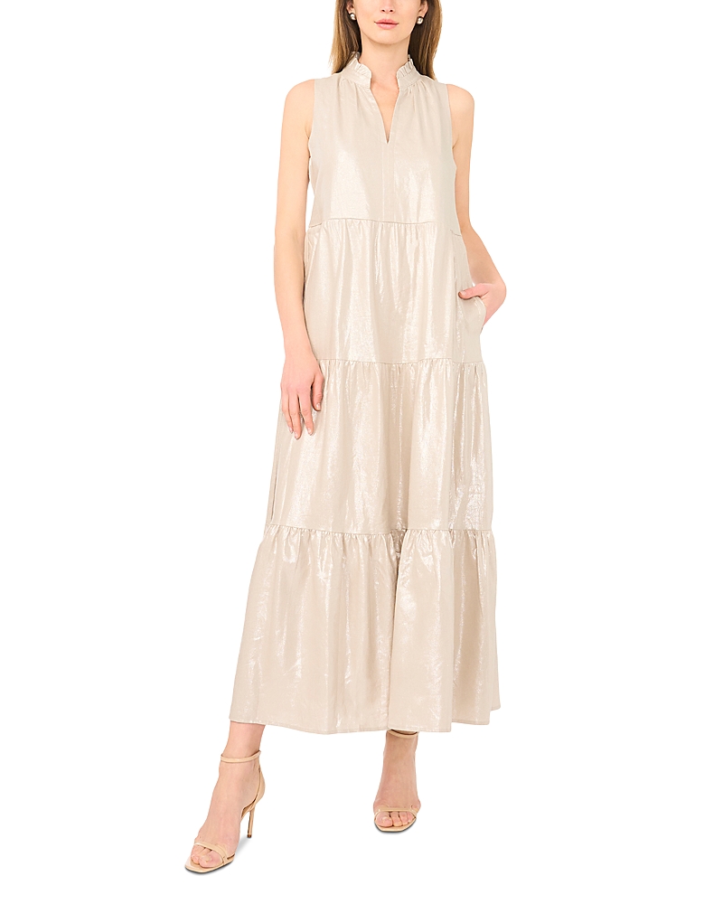 Vince Camuto Sleeveless Tiered Ruffle Maxi Dress