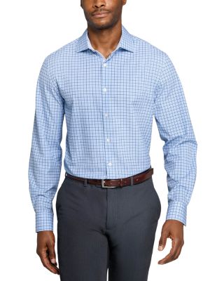 Slim Fit Check Performance Dress Shirt