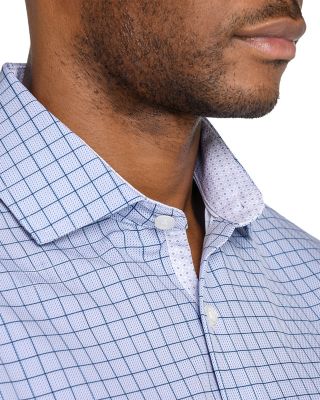 Slim Fit Check Performance Dress Shirt
