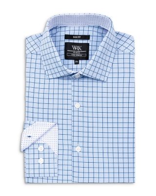 Slim Fit Check Performance Dress Shirt