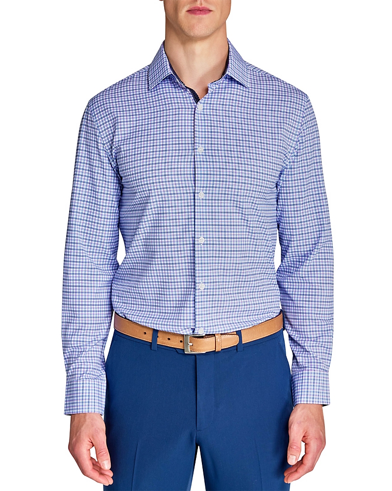 Wrk Slim Fit Grid Performance Dress Shirt