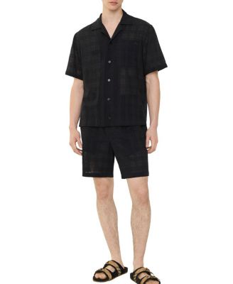  Check Cotton Voile Shorts