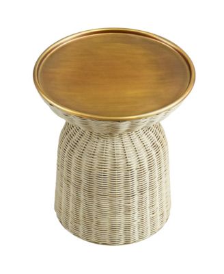 Lazaro Round Rattan Side Table