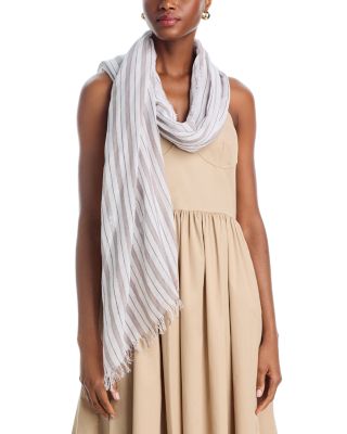Tri Stripe Cotton Scarf