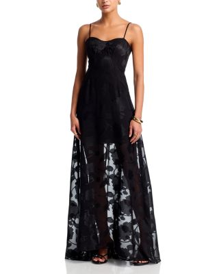 Jacquard Lace Up Dress - Exclusive