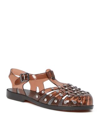 Women's Rhinestone Embellished Fisherman Sandals