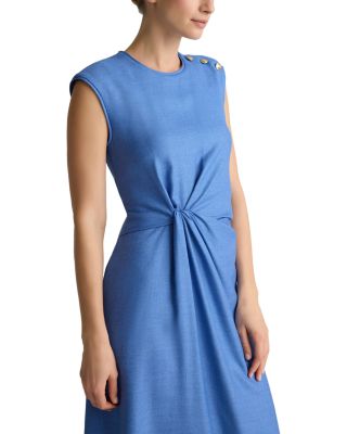Silk & Wool Suiting Dress