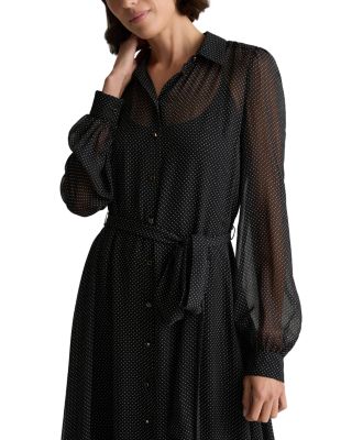Silk Maxi Shirt Dress