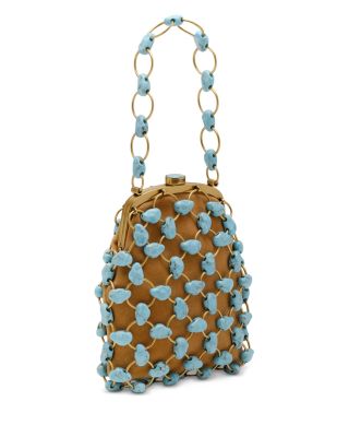 Brielle Suede & Stone Wristlet