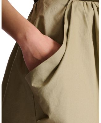 Cotton Poplin Balloon Skirt