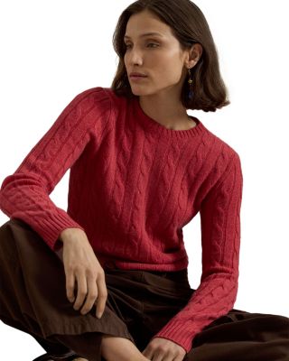 Cable Knit Cashmere Sweater