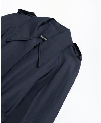 Single-Breasted Cotton Trench Coat