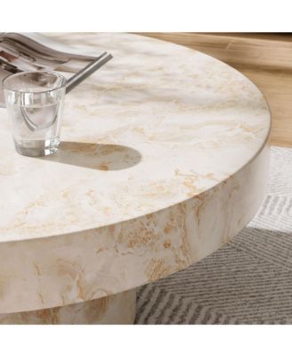 Alora Indoor - Outdoor Patio Concrete Round Coffee Table