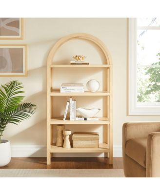 Vexley 60 Inch Arched Bookshelf