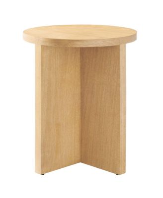 Silas Round Wood Side Table