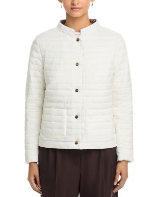 Matte to Shiny Reversible Puffer Coat