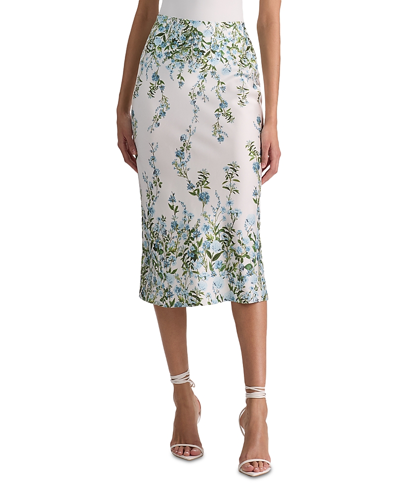 Alice and Olivia Maeve Midi Length Slip Skirt