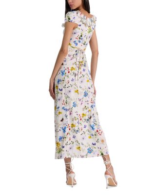 Tara Short Sleeve Ruffle A Line Dress