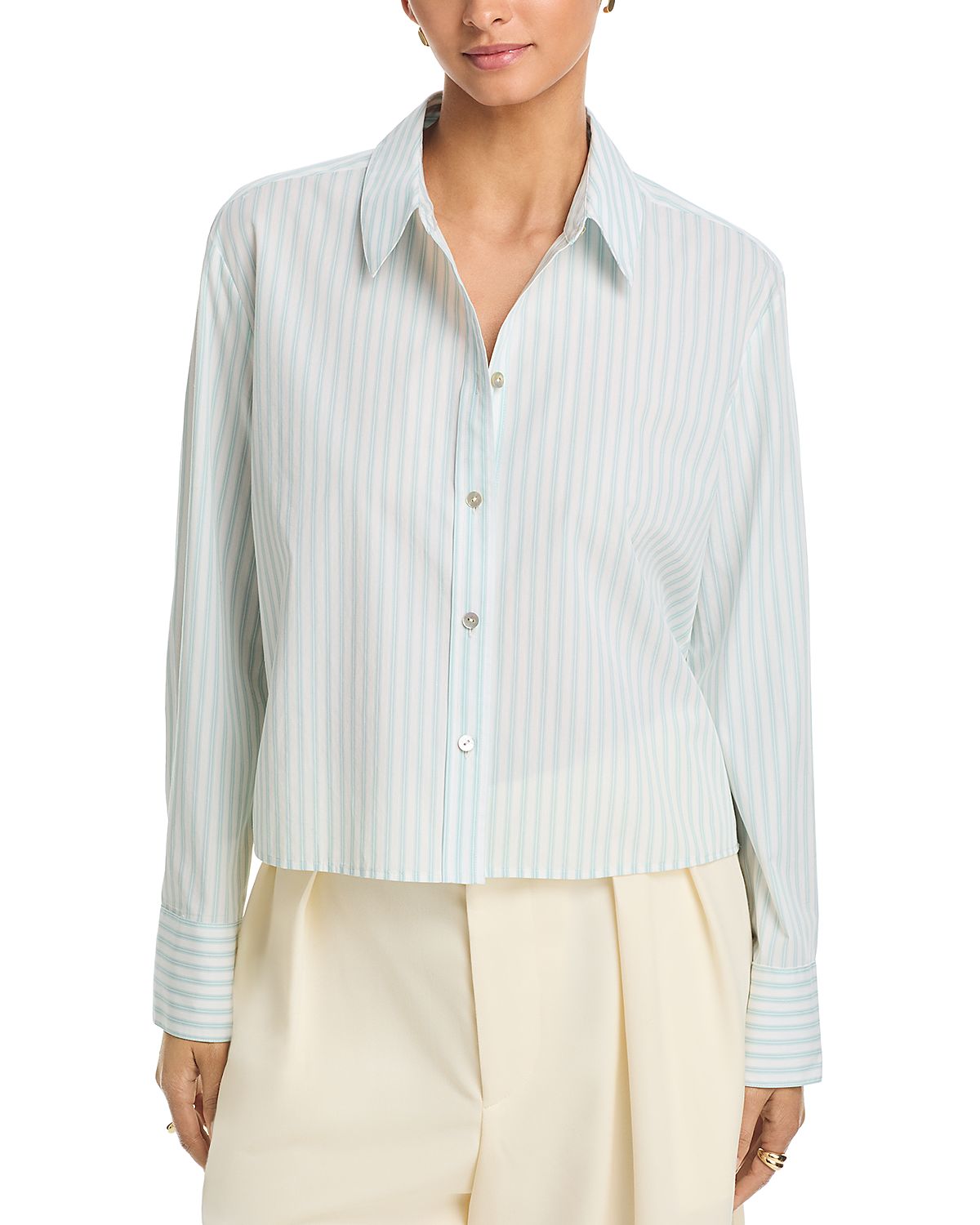 Vince Till Stripe Cropped Top