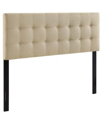 Emily Upholstered Fabric Headboard, Queen
