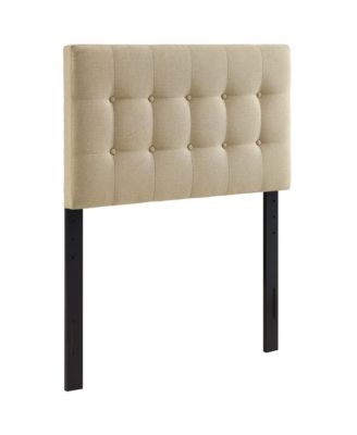 Emily Upholstered Fabric Headboard, Twin