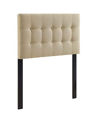 Emily Upholstered Fabric Headboard, Twin