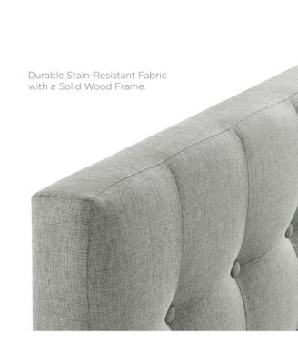 Emily Upholstered Fabric Headboard, Twin