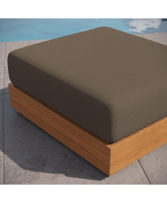 Tahoe Outdoor Patio Acacia Wood Ottoman
