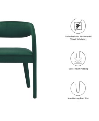 Pinnacle Performance Velvet Dining Chair, Set of 2